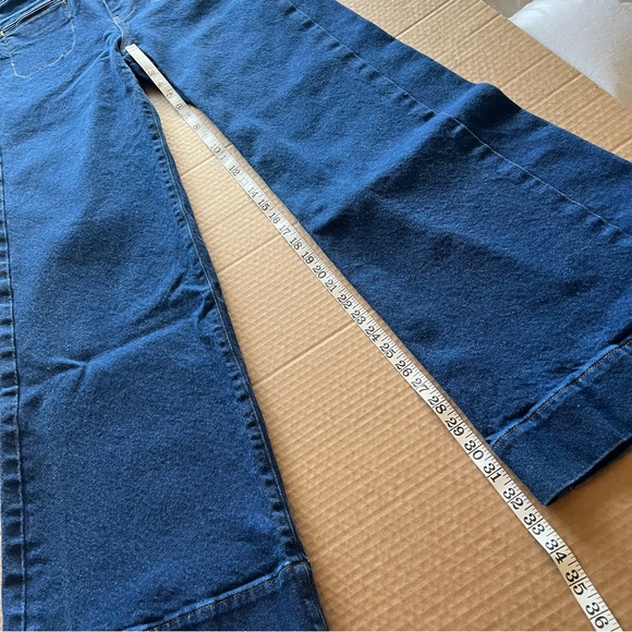 FRAME Le Hardy High Rise Wide Leg Jeans in Adele , medium wash, size 29 - Picture 10 of 15